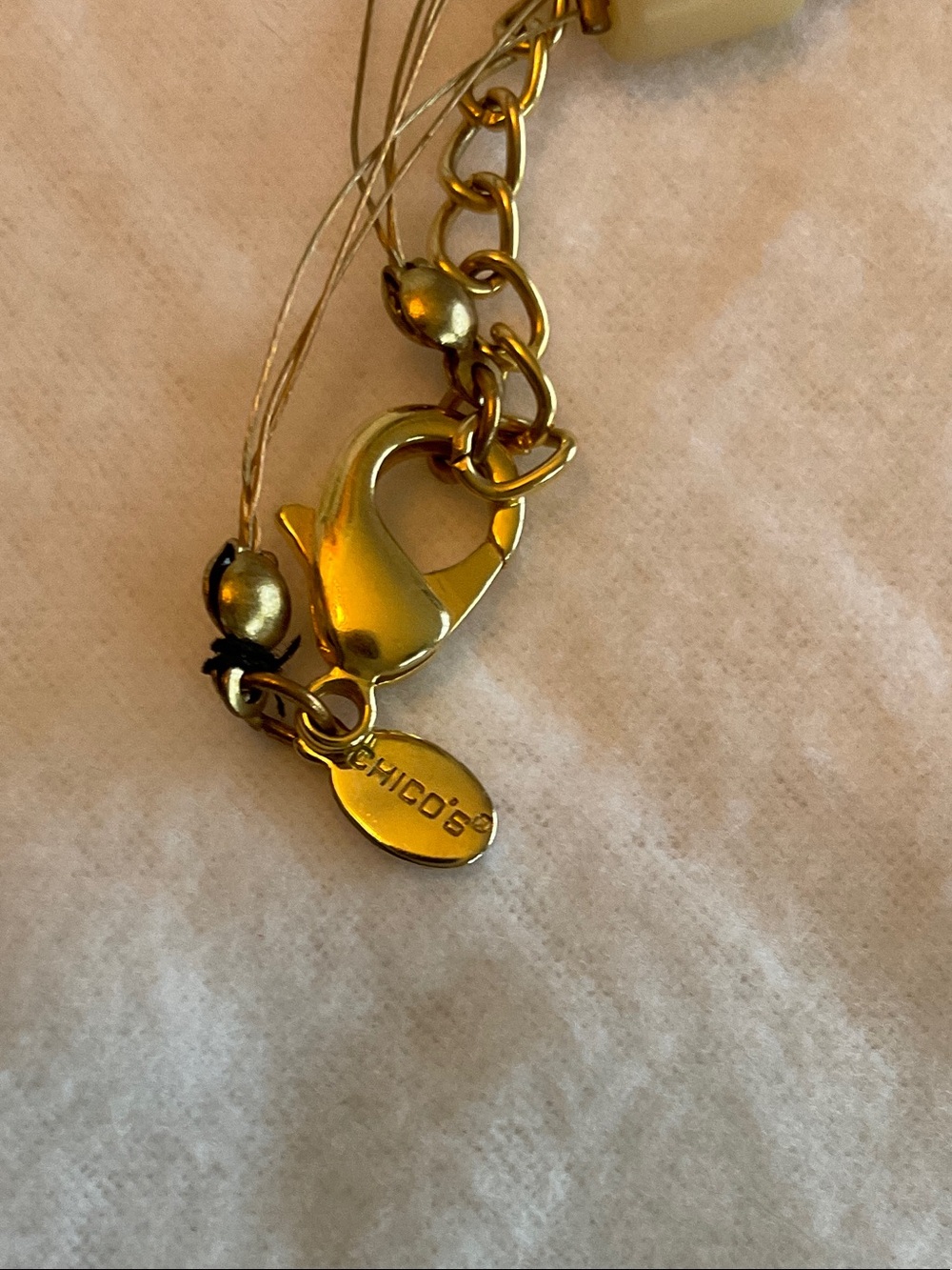 Chico’s Elegant Gold-Tone Multi-Strand Necklace - Picture 4 of 4